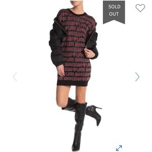 LOVE MOSCHINO LOGO KNIT DRESS